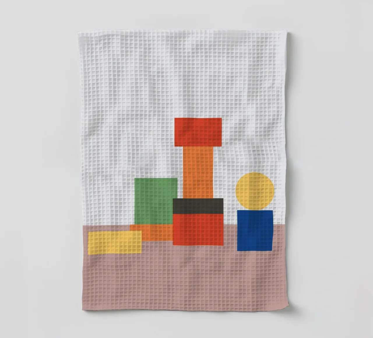 Geometric Stack Block torchon de galihstudio