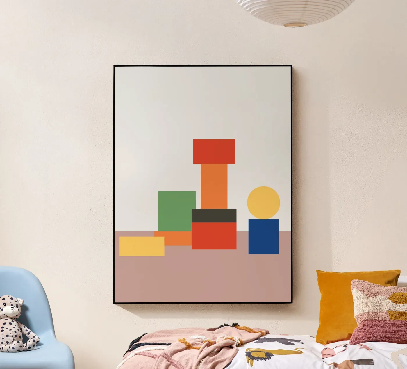 Geometrisch stapelblok acryl van galihstudio