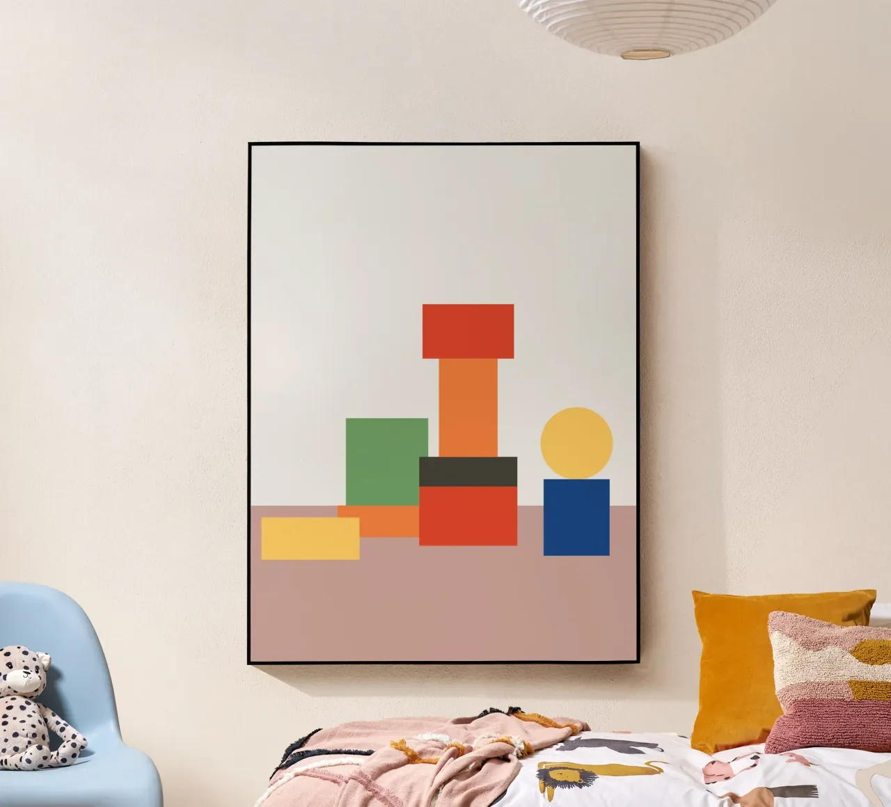 Blocco geometrico impilato plexiglass da galihstudio