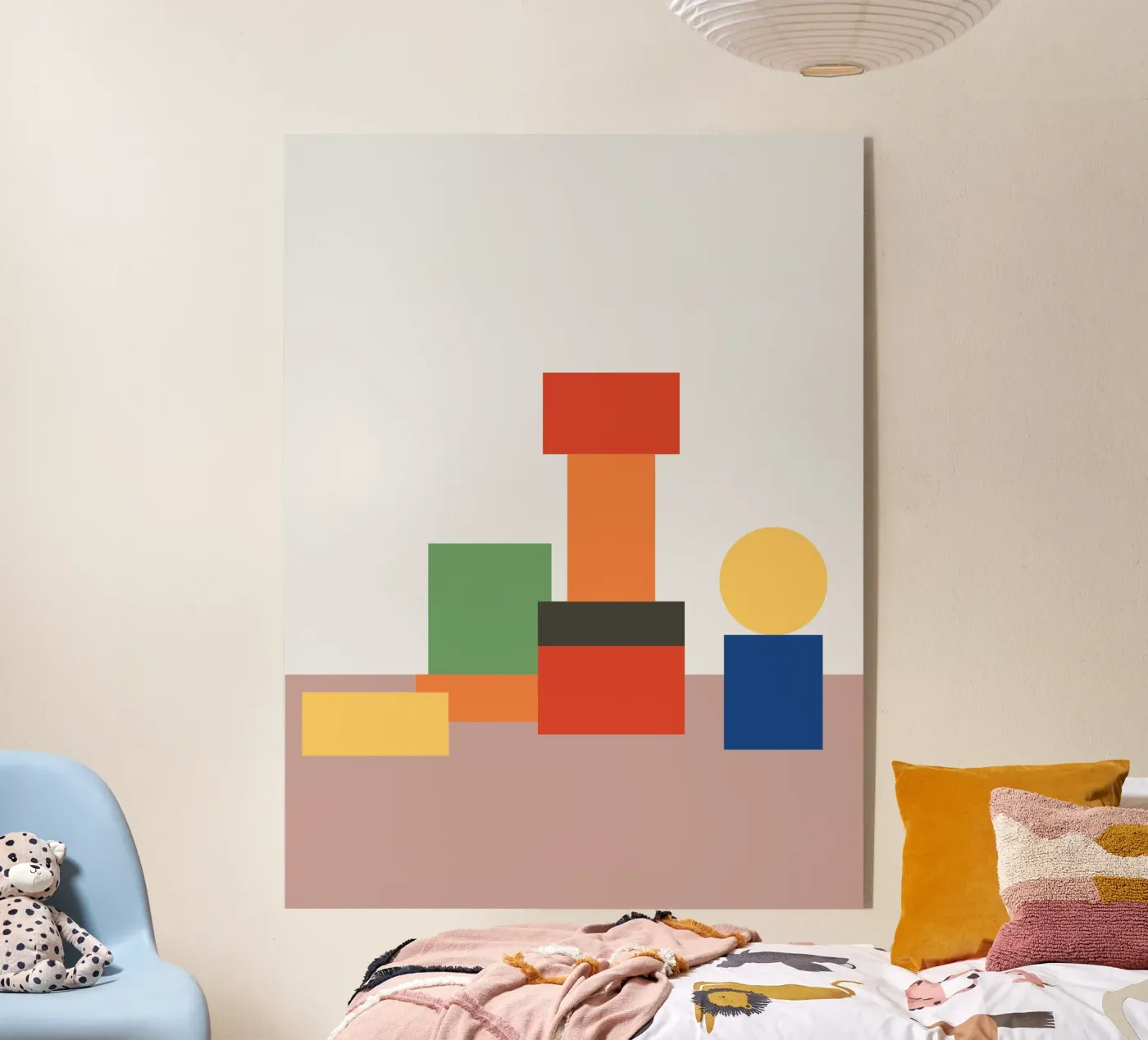 Geometrisch stapelblok acryl van galihstudio