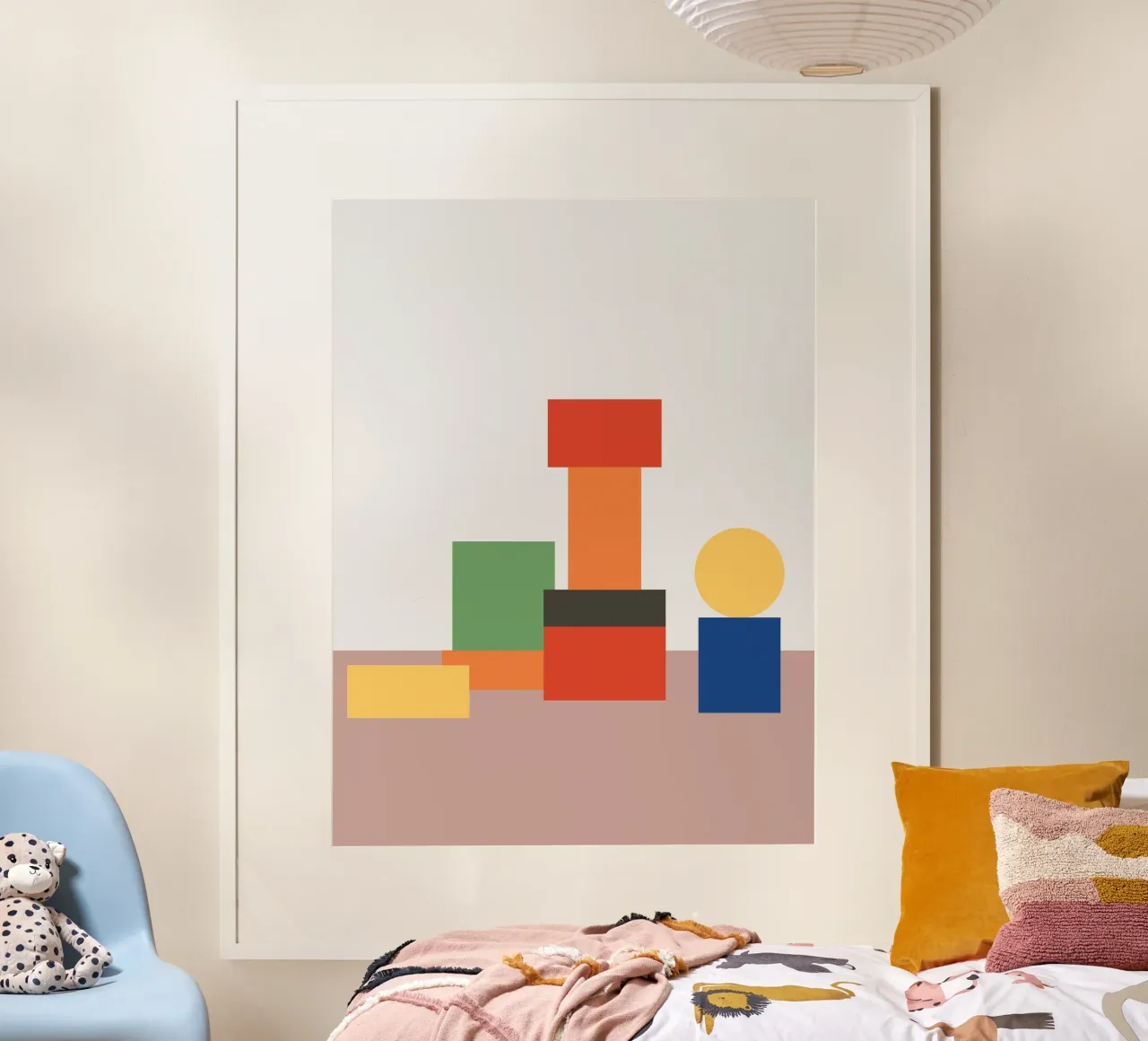 Geometric Stack Block poster by galihstudio