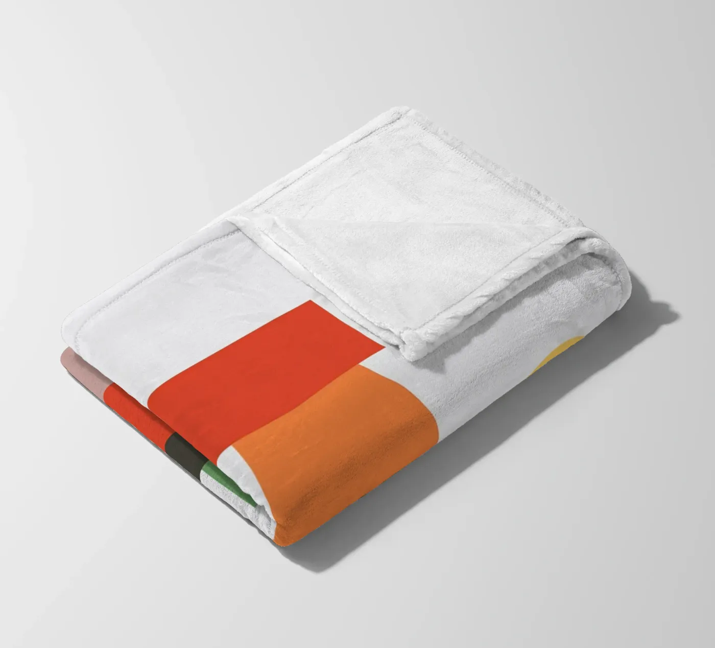 Geometrischer Stapelblock Fleecedecke von galihstudio