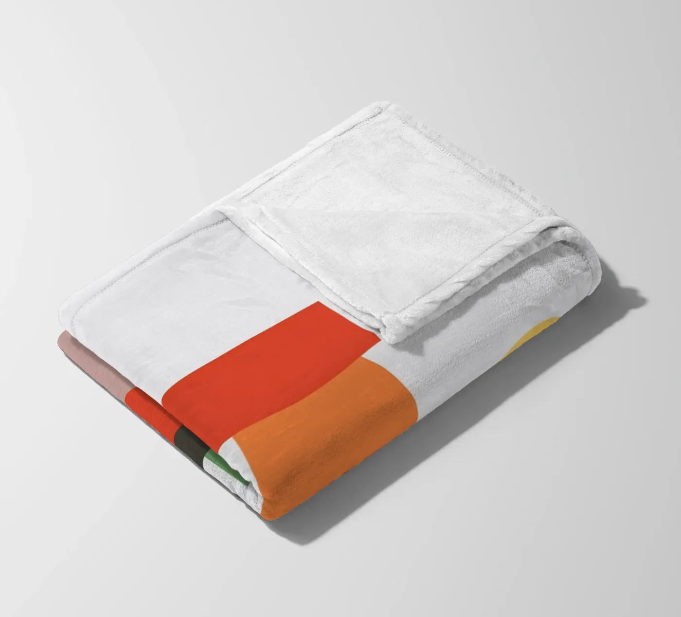 Geometrischer Stapelblock Fleecedecke von galihstudio