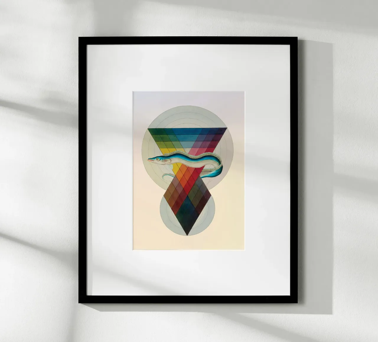 Vangelo cromatico | Stampa d'arte a collage poster con telaio in alluminio da Press Play Art Prints