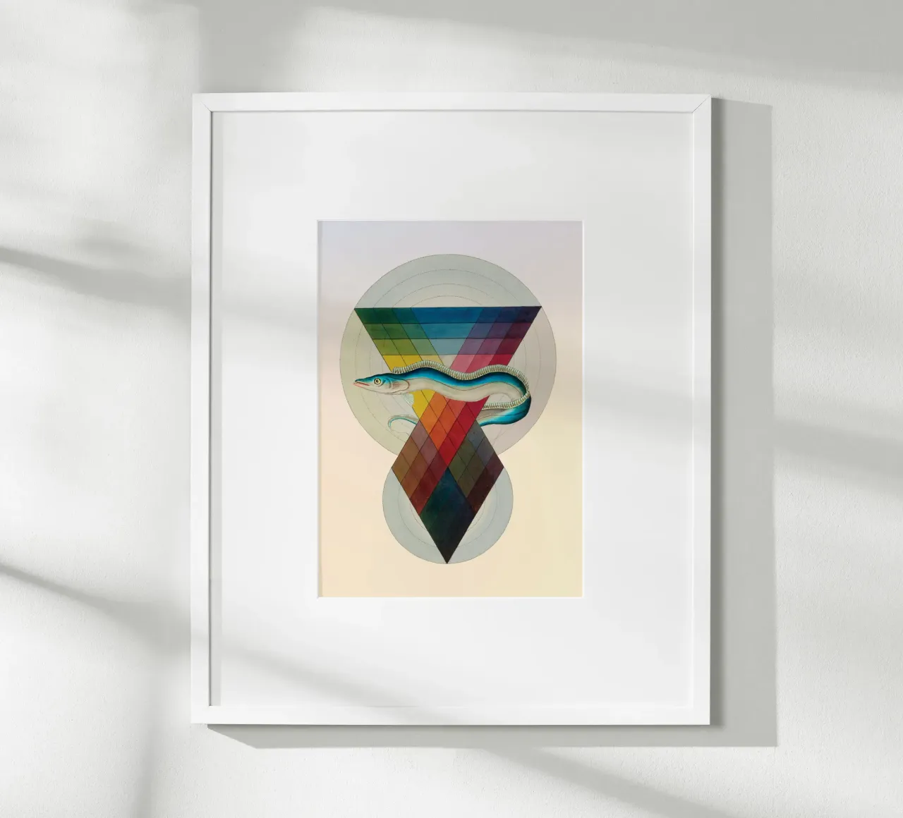 Vangelo cromatico | Stampa d'arte a collage poster con telaio in alluminio da Press Play Art Prints