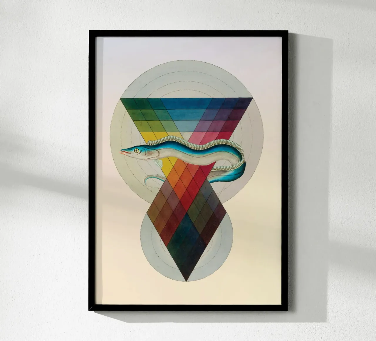 Vangelo cromatico | Stampa d'arte a collage poster con telaio in alluminio da Press Play Art Prints