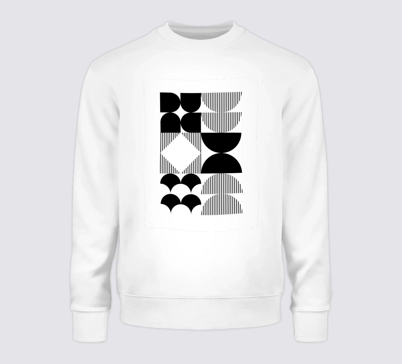 Minimal Geometrico in bianco e nero felpa da Studio Vibe