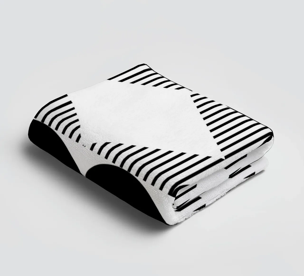 Minimal Geometrico in bianco e nero asciugamano da bagno da Studio Vibe