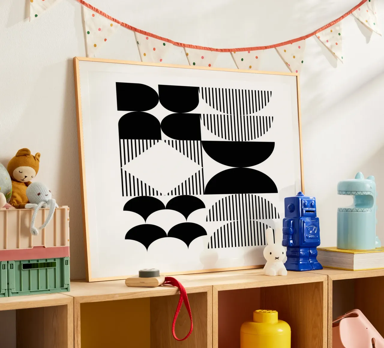 Minimal Geometrico in bianco e nero poster da Studio Vibe