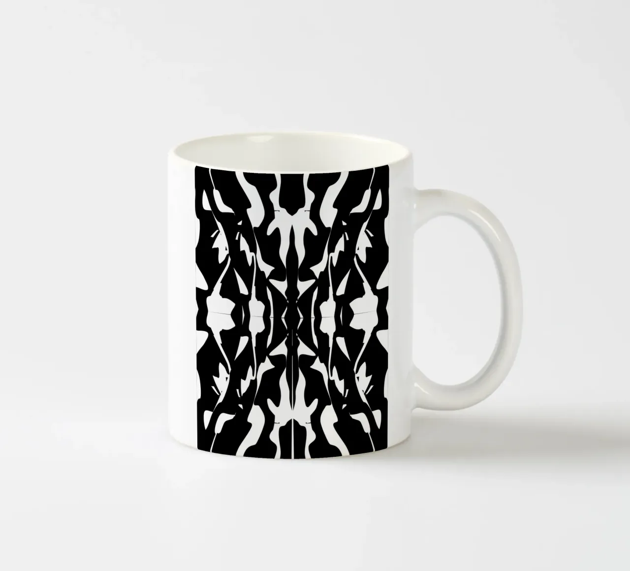 Simmetria in bianco e nero tazza in ceramica da Little Dean