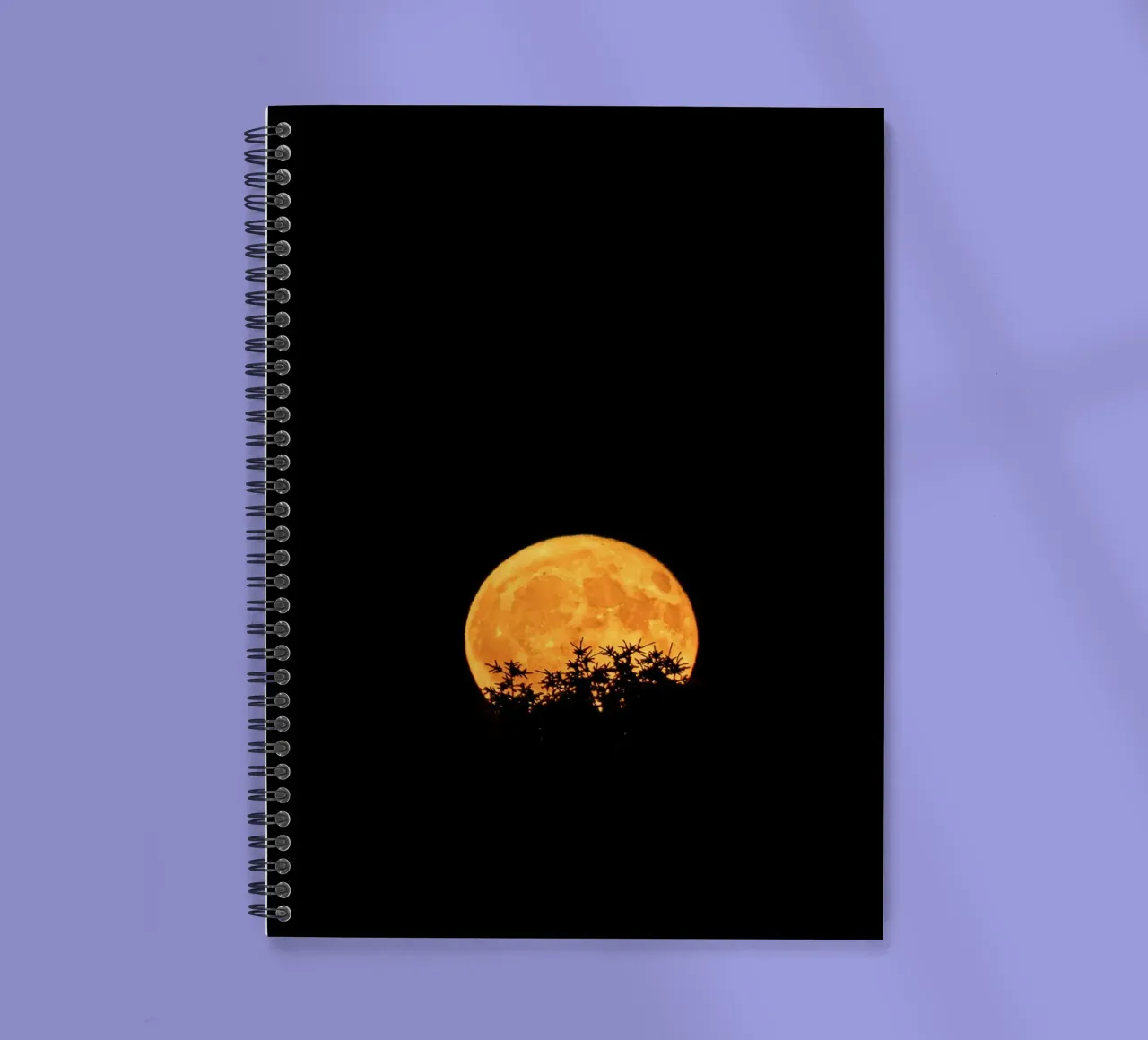 moon night spiral notebook by Earthly Visions