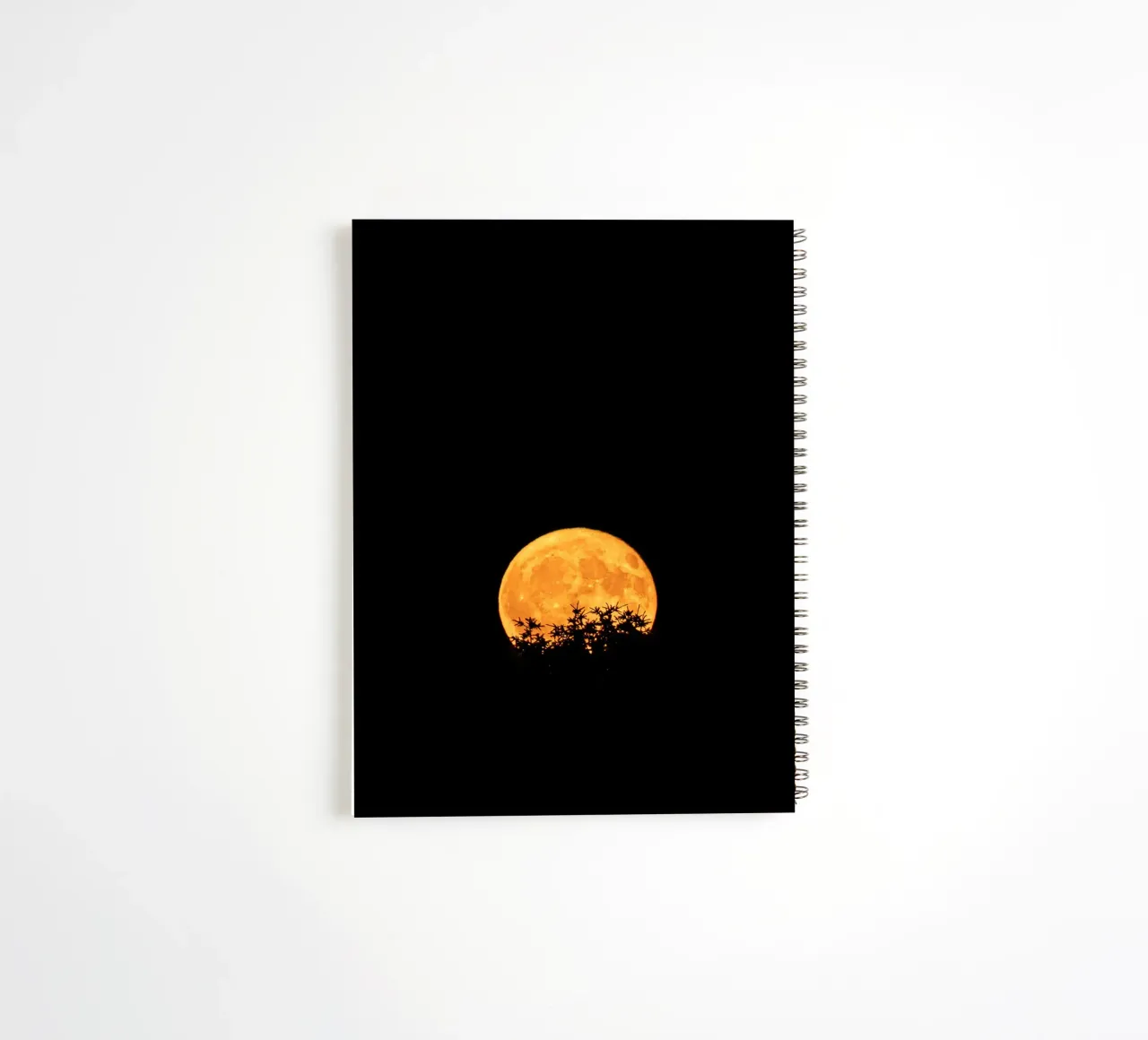 moon night spiral notebook by Earthly Visions
