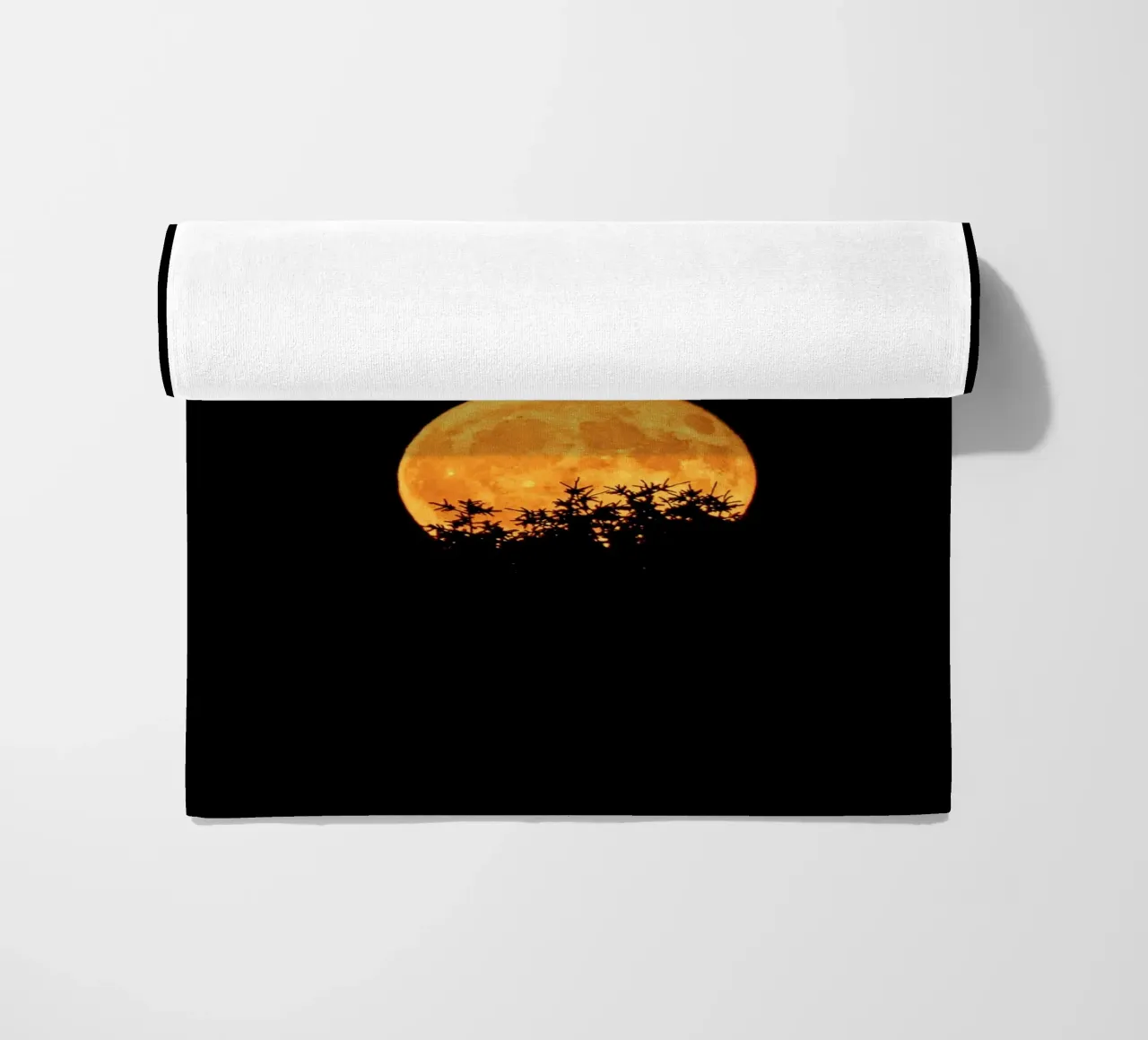 moon night beach towel by Earthly Visions