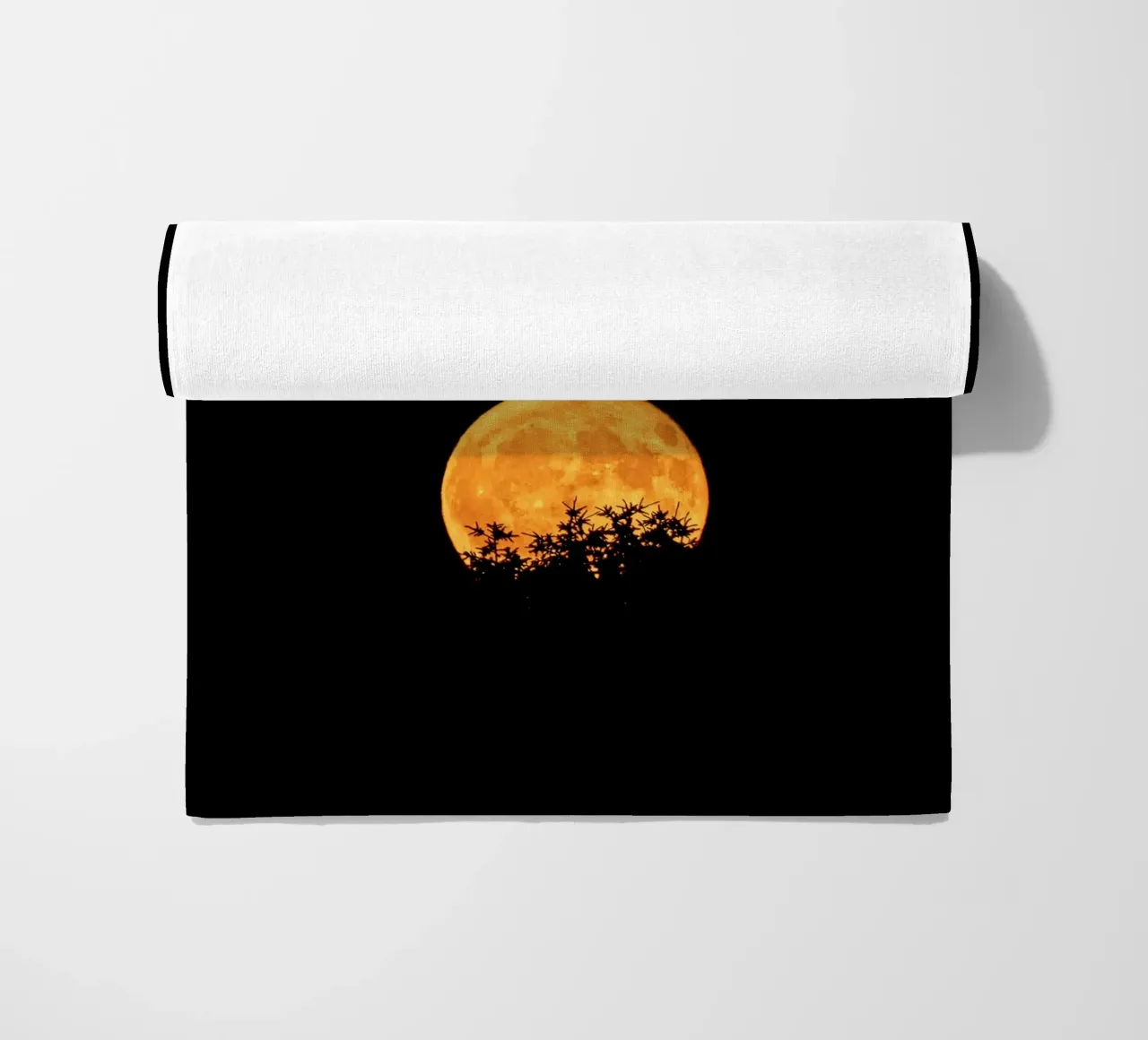 moon night beach towel by Earthly Visions