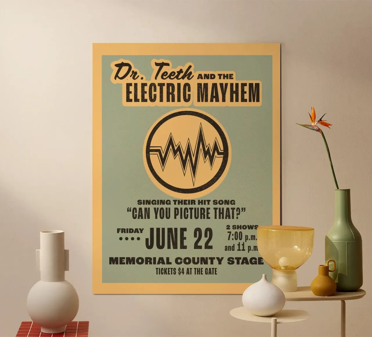The Muppets - Live in Concert Electric Mayhem poster da The Muppets