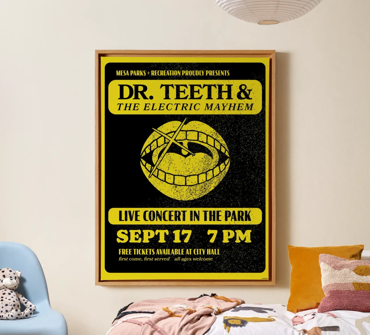Dr. Teeth & The Electric Mayhem tela con Cornice a cassetta da The Muppets