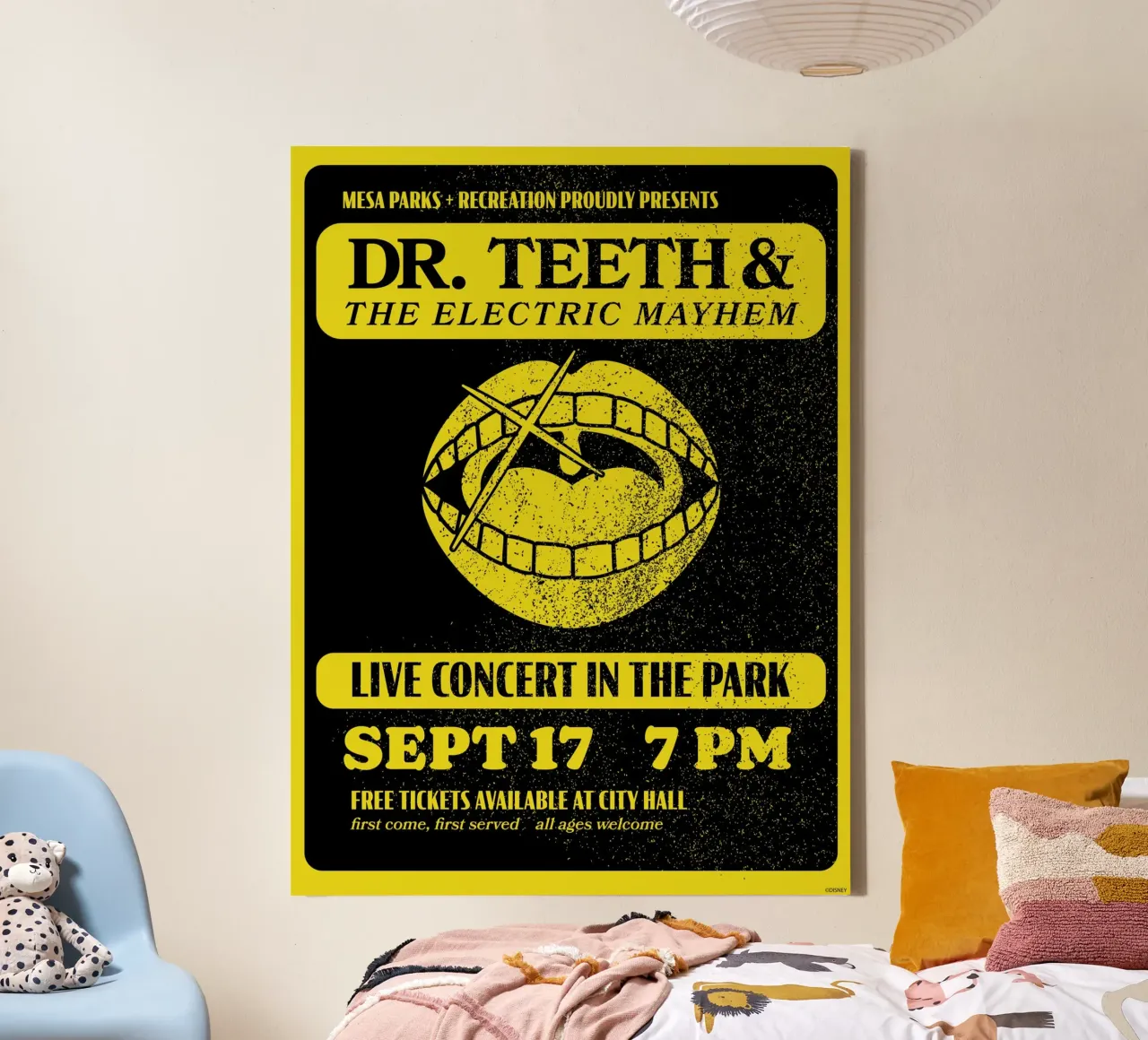 Dr. Teeth & The Electric Mayhem tela con Cornice a cassetta da The Muppets
