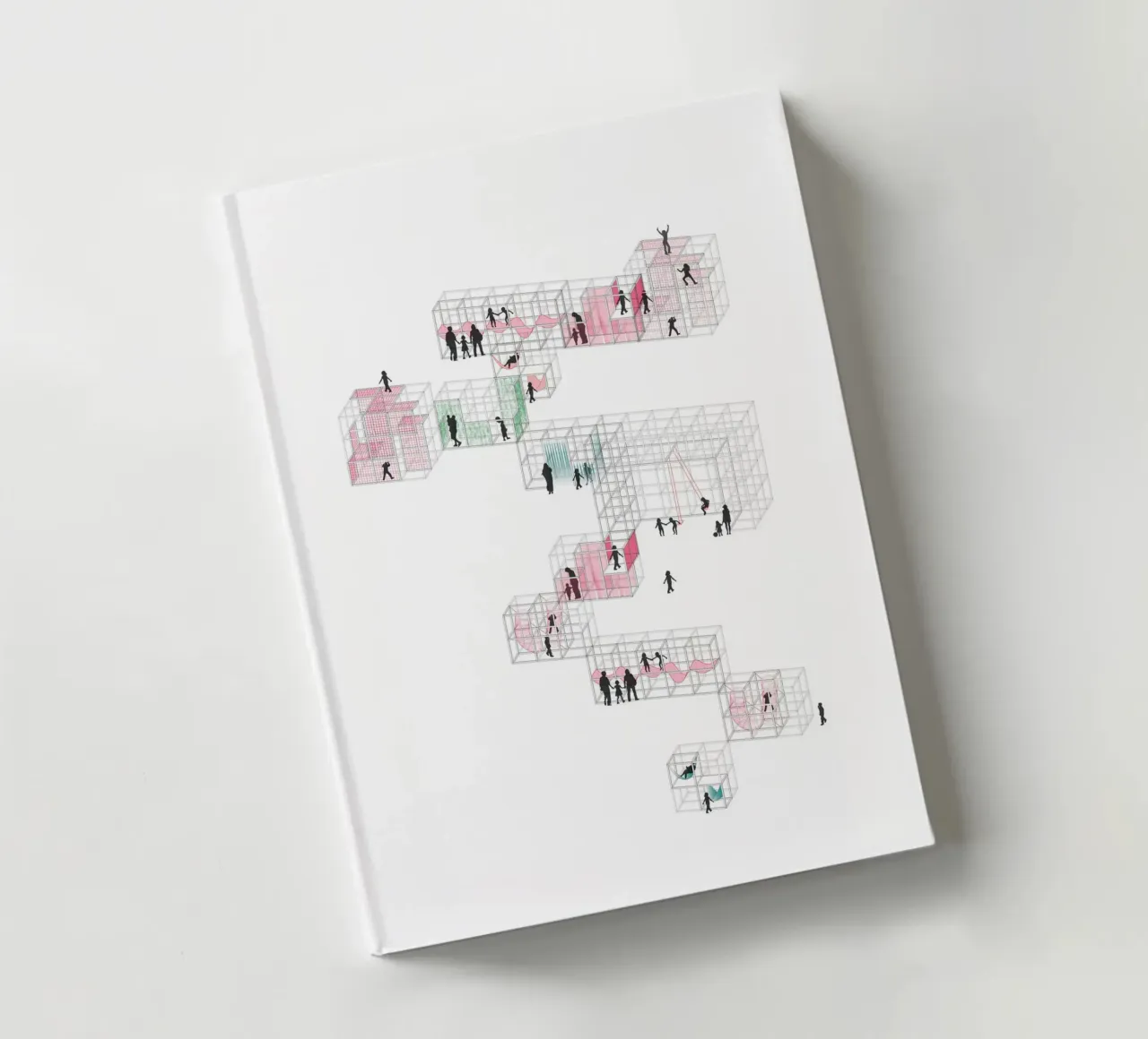 Playground Tetris | Press Play Original Art Print notebook by Press Play Art Prints