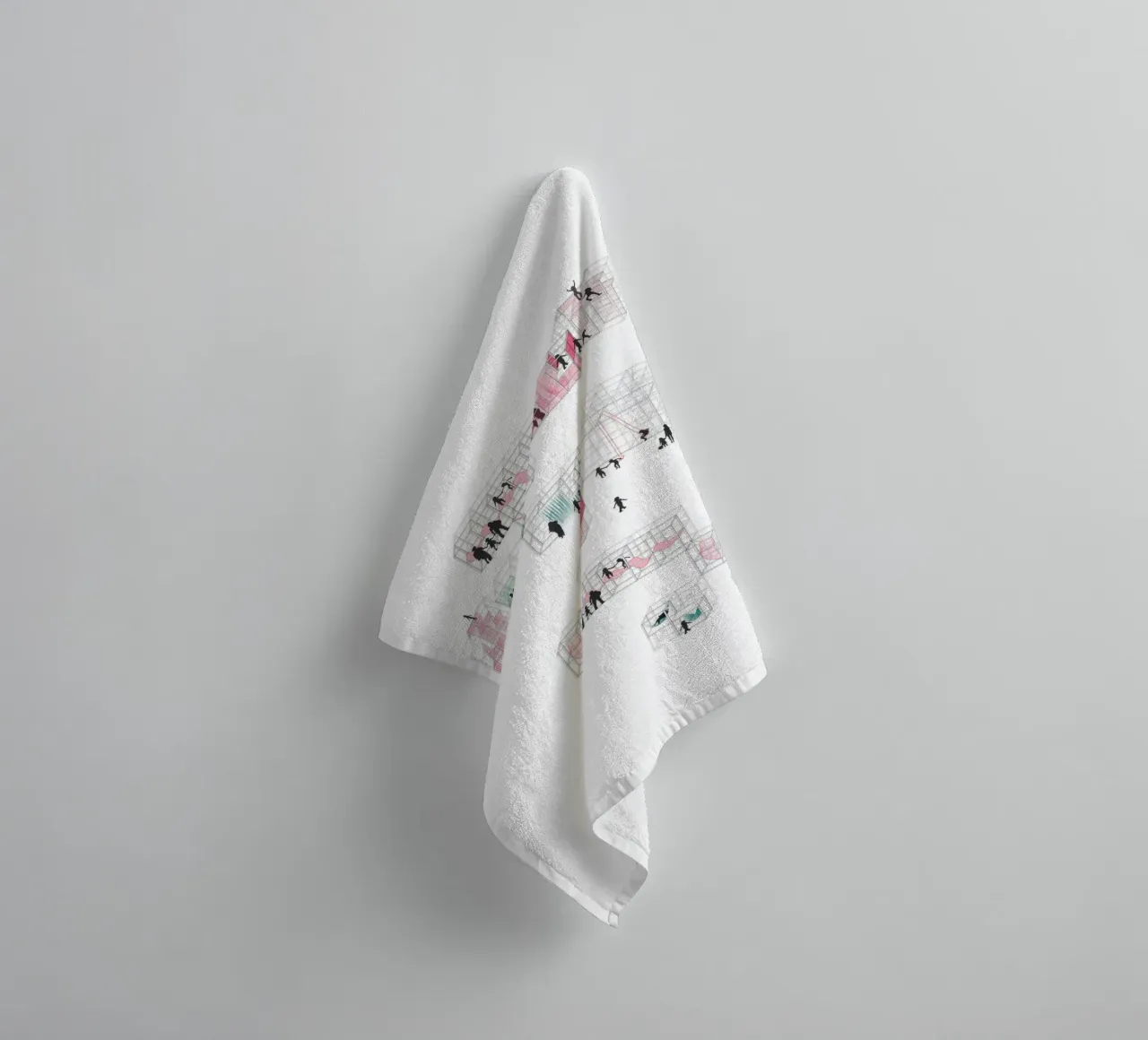 Playground Tetris | Press Play Original Art Print towel by Press Play Art Prints