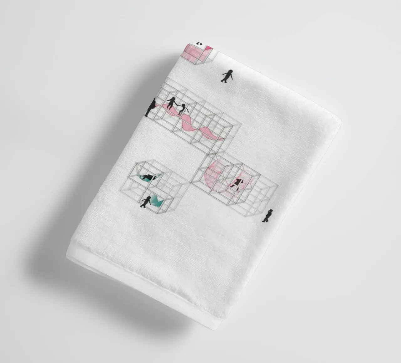 Playground Tetris | Press Play Original Art Print towel by Press Play Art Prints