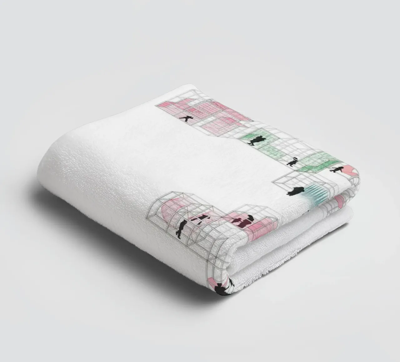 Playground Tetris | Press Play Original Art Print towel by Press Play Art Prints