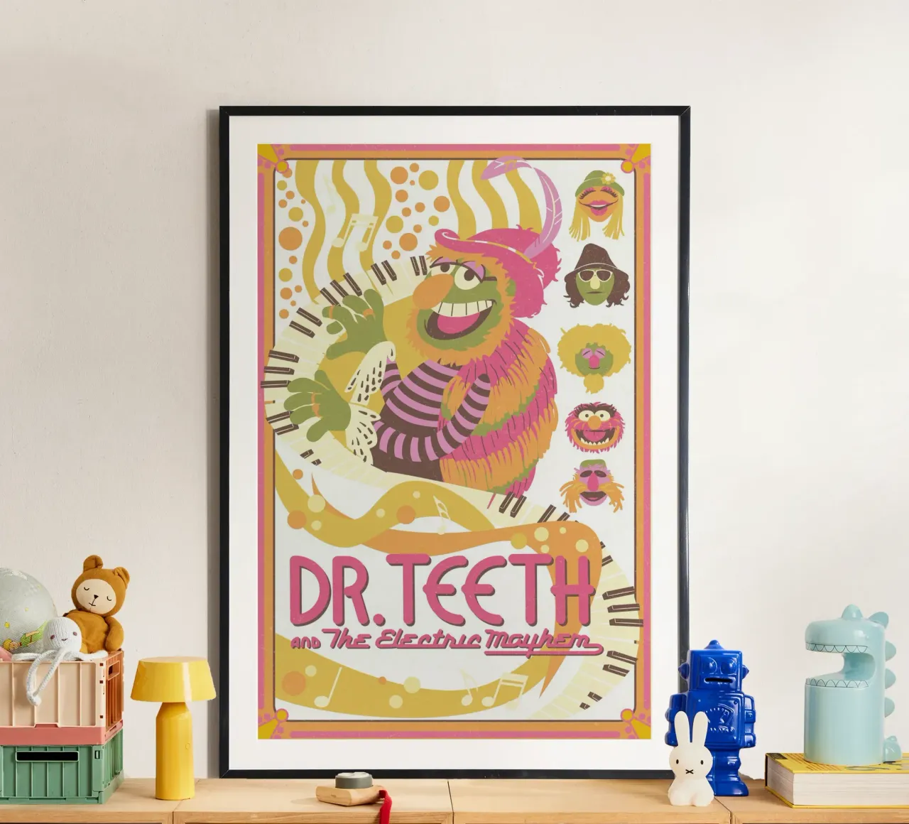 Dr. Teeth & The Electric Mayhem II poster con telaio in plastica da The Muppets