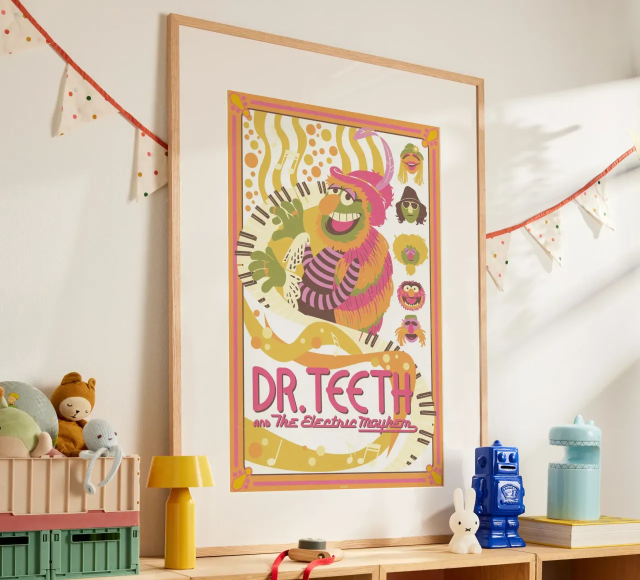 Dr. Teeth & The Electric Mayhem II poster con telaio in plastica da The Muppets