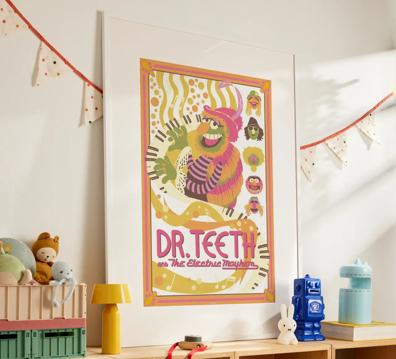 Dr. Teeth & The Electric Mayhem II poster con telaio in plastica da The Muppets