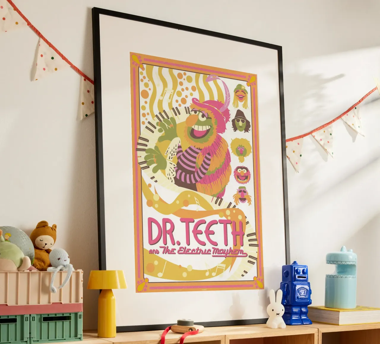 Dr. Teeth & The Electric Mayhem II poster con telaio in plastica da The Muppets