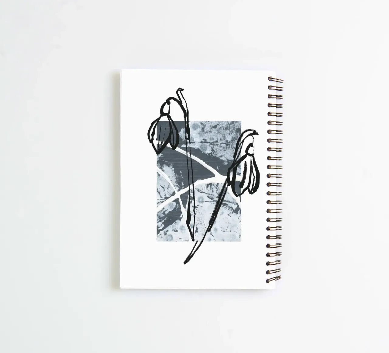 Abstract Botanics No 01 diario ad anelli da treechild