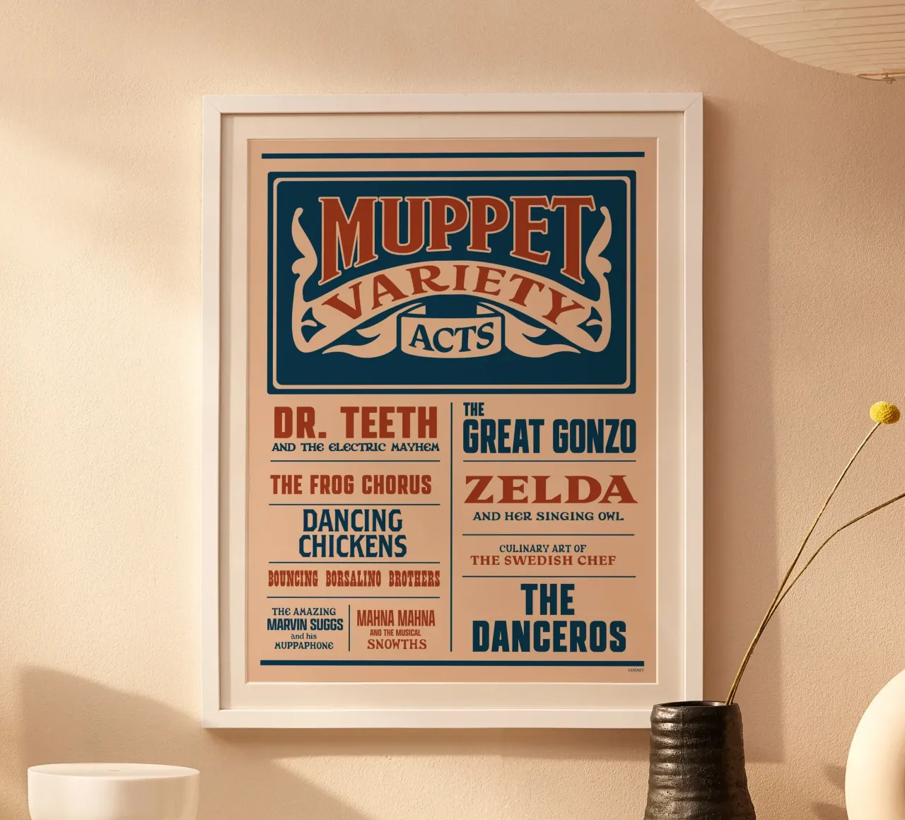 Dr. Teeth & The Electric Mayhem IV poster con telaio in plastica da The Muppets
