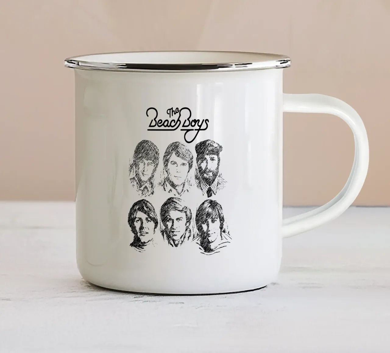 The Beach Boys tazza in smalto da lovelouie
