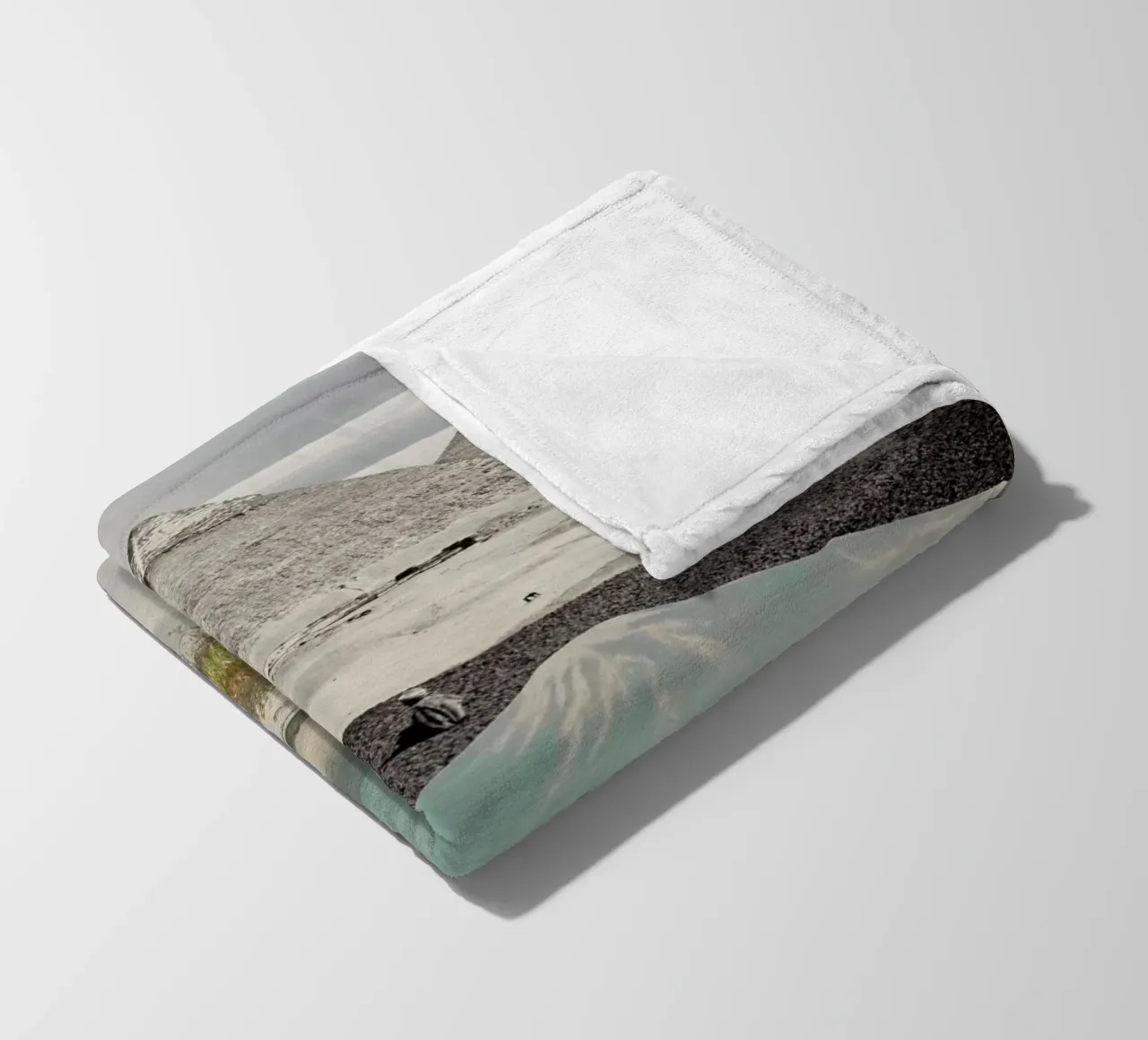 Elsewhere All At Once | Press Play Art Print Collage Remix coperta in pile da Press Play Art Prints