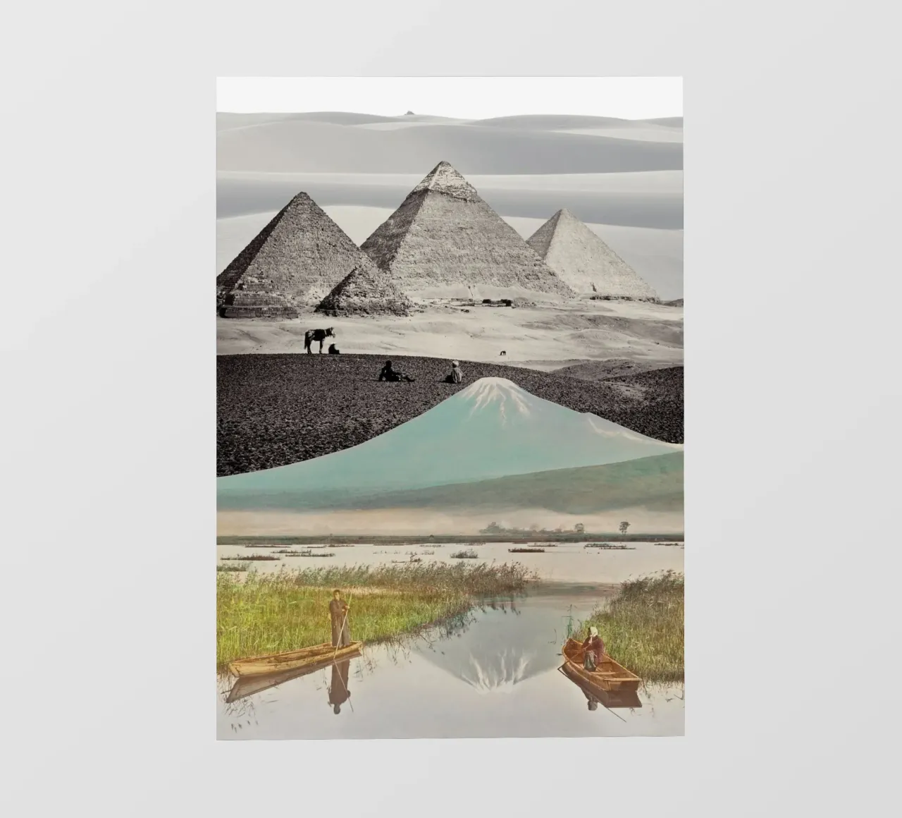 Elsewhere All At Once | Press Play Art Print Collage Remix telo in pvc da Press Play Art Prints