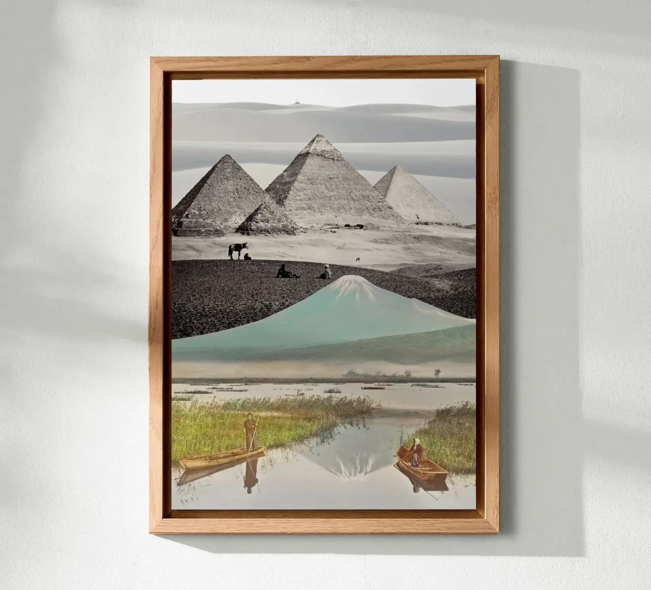 Elsewhere All At Once | Press Play Art Print Collage Remix alluminio dibond da Press Play Art Prints