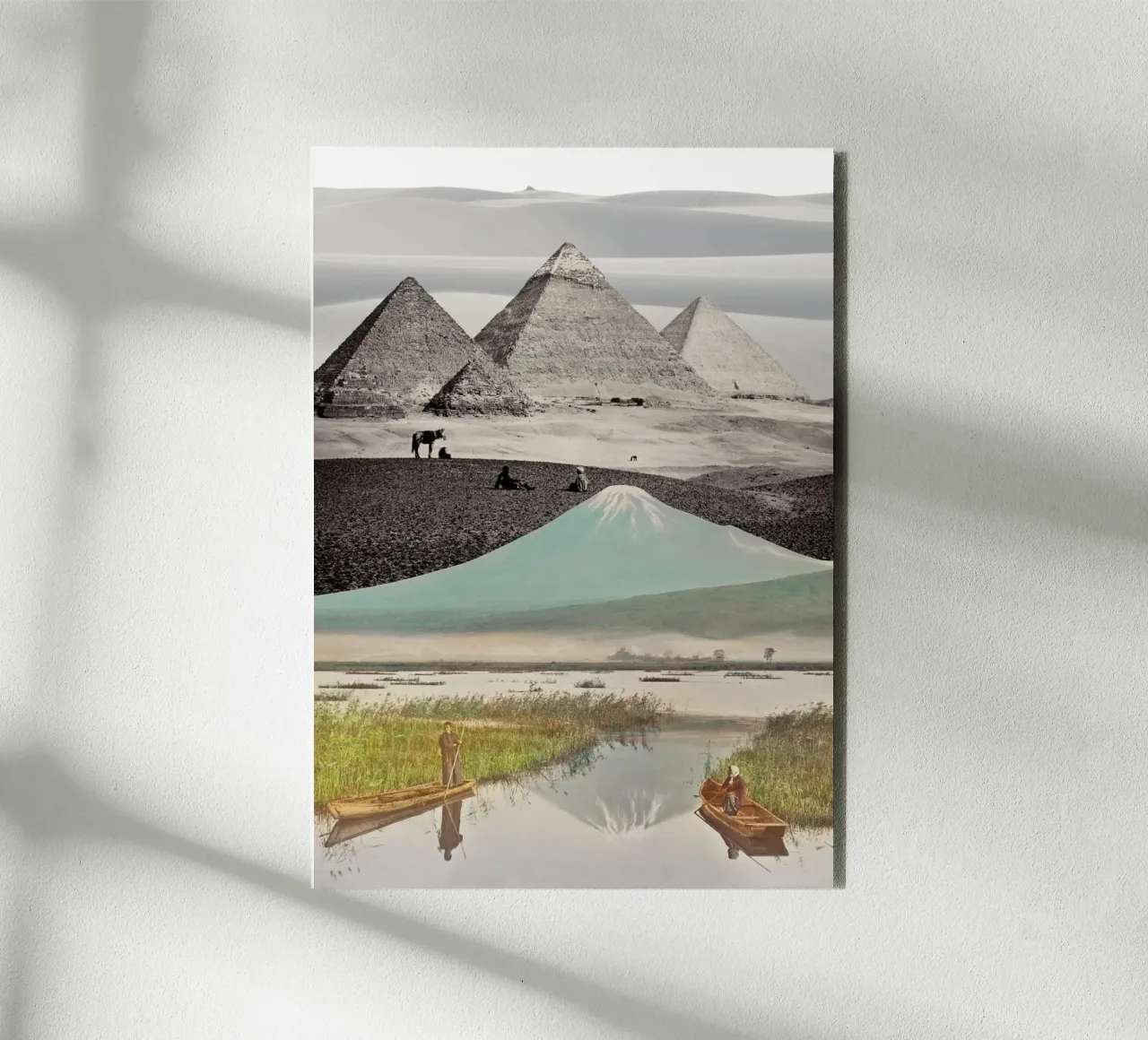 Elsewhere All At Once | Press Play Art Print Collage Remix alluminio dibond da Press Play Art Prints