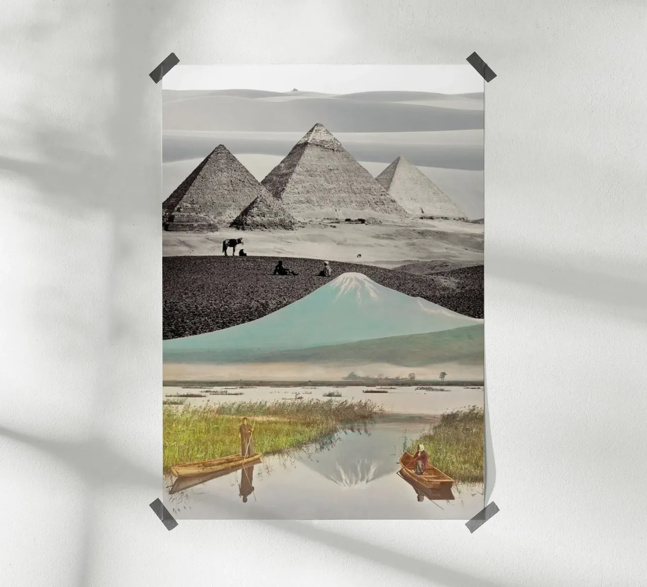 Elsewhere All At Once | Press Play Art Print Collage Remix carta hahnemühle da Press Play Art Prints