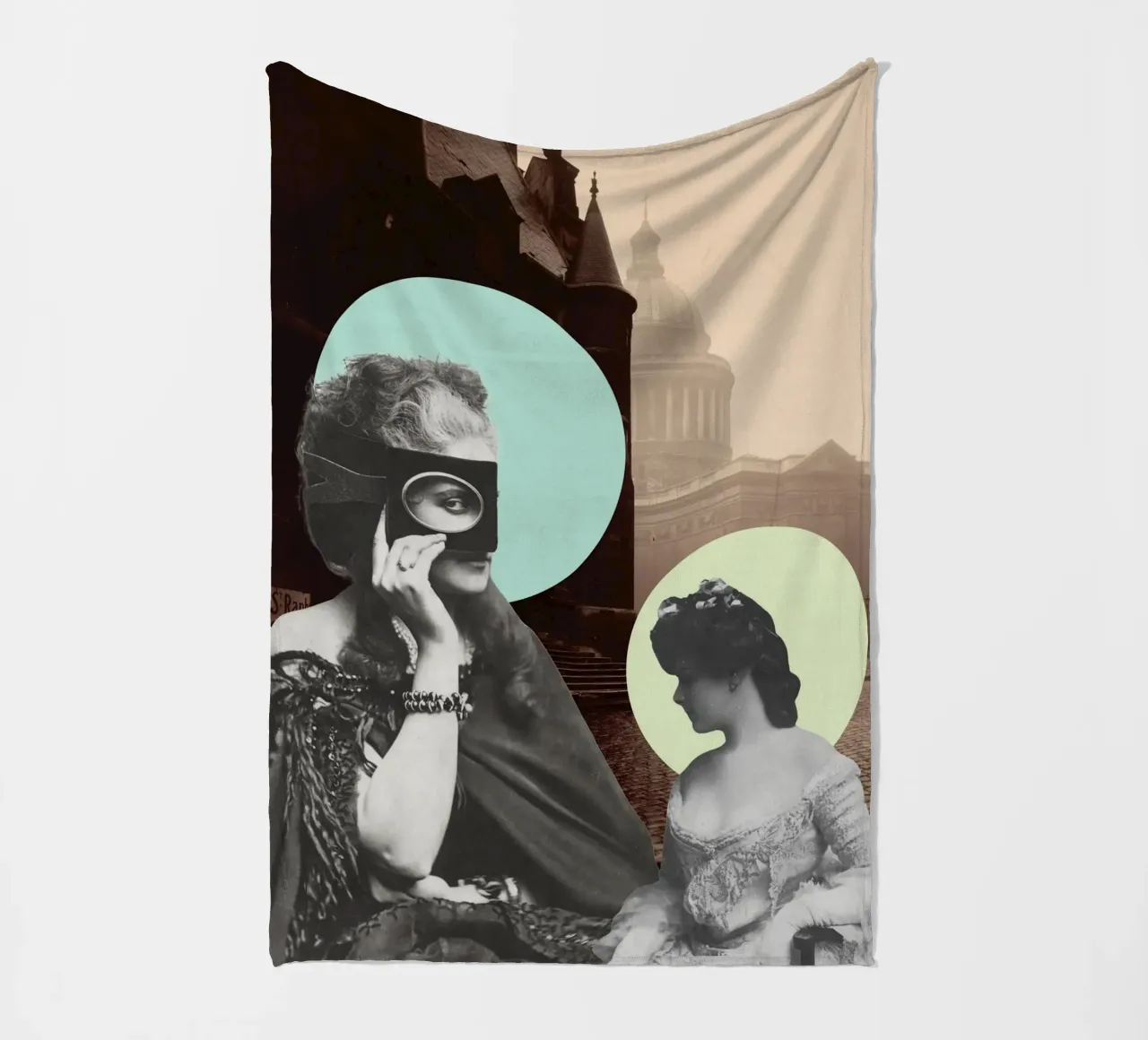 Muses & Moonlight | Press Play Stampa d'arte Collage Remix coperta in pile da Press Play Art Prints
