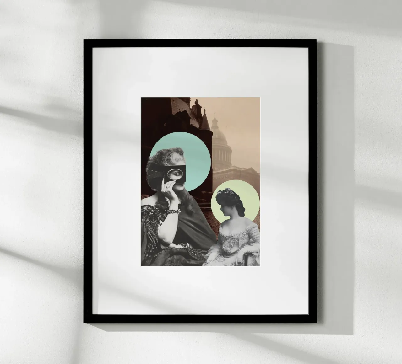 Muses & Moonlight | Press Play Stampa d'arte Collage Remix poster con telaio in plastica da Press Play Art Prints