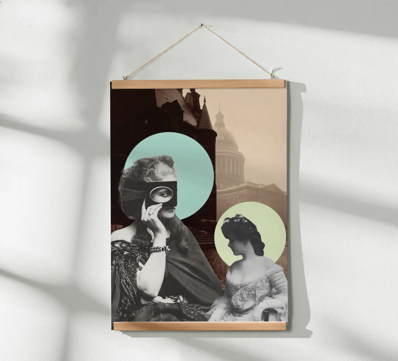 Muses & Moonlight | Press Play Stampa d'arte Collage Remix poster con telaio in plastica da Press Play Art Prints