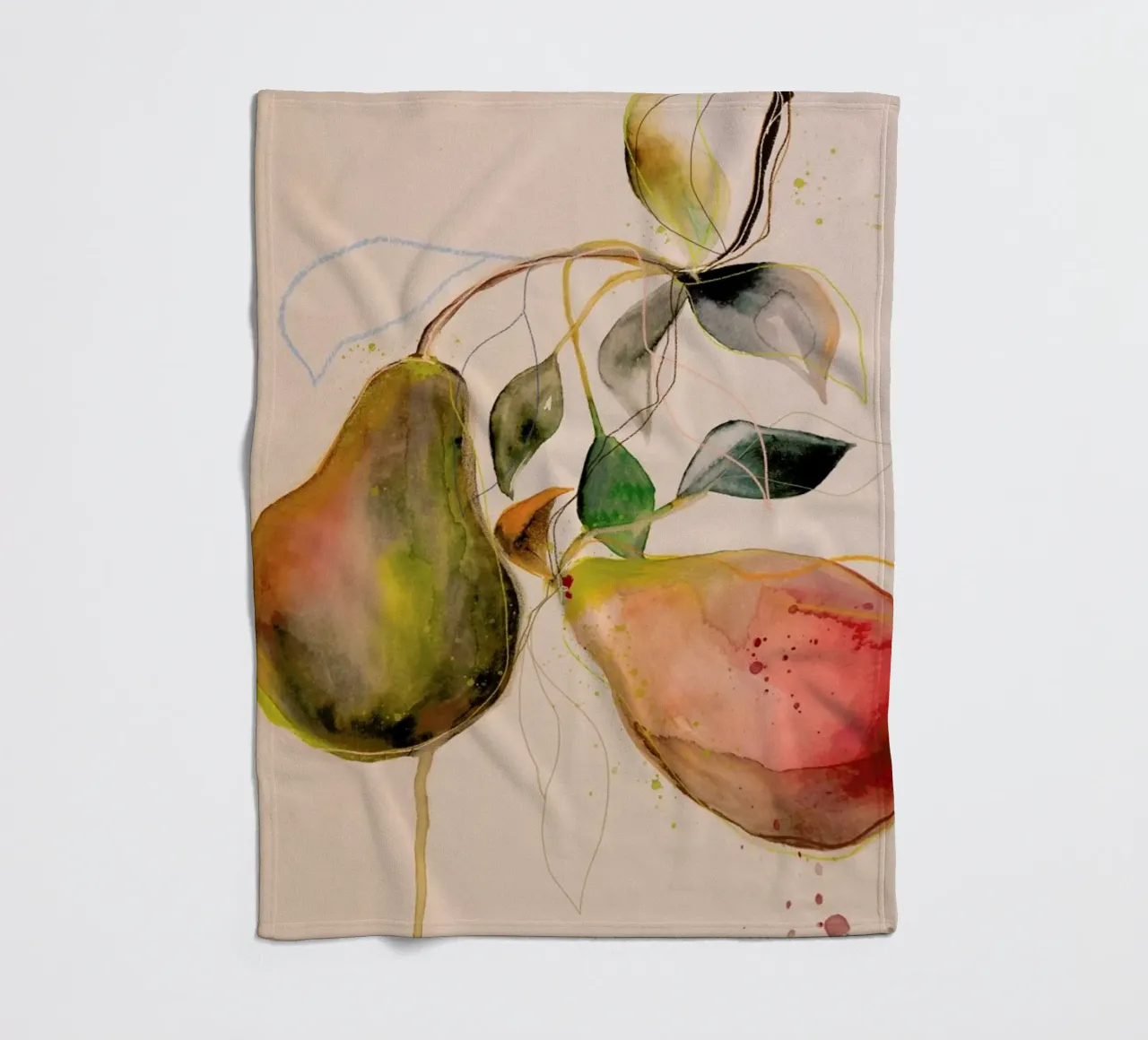 Pear 01 coperta in pile da Leigh Viner