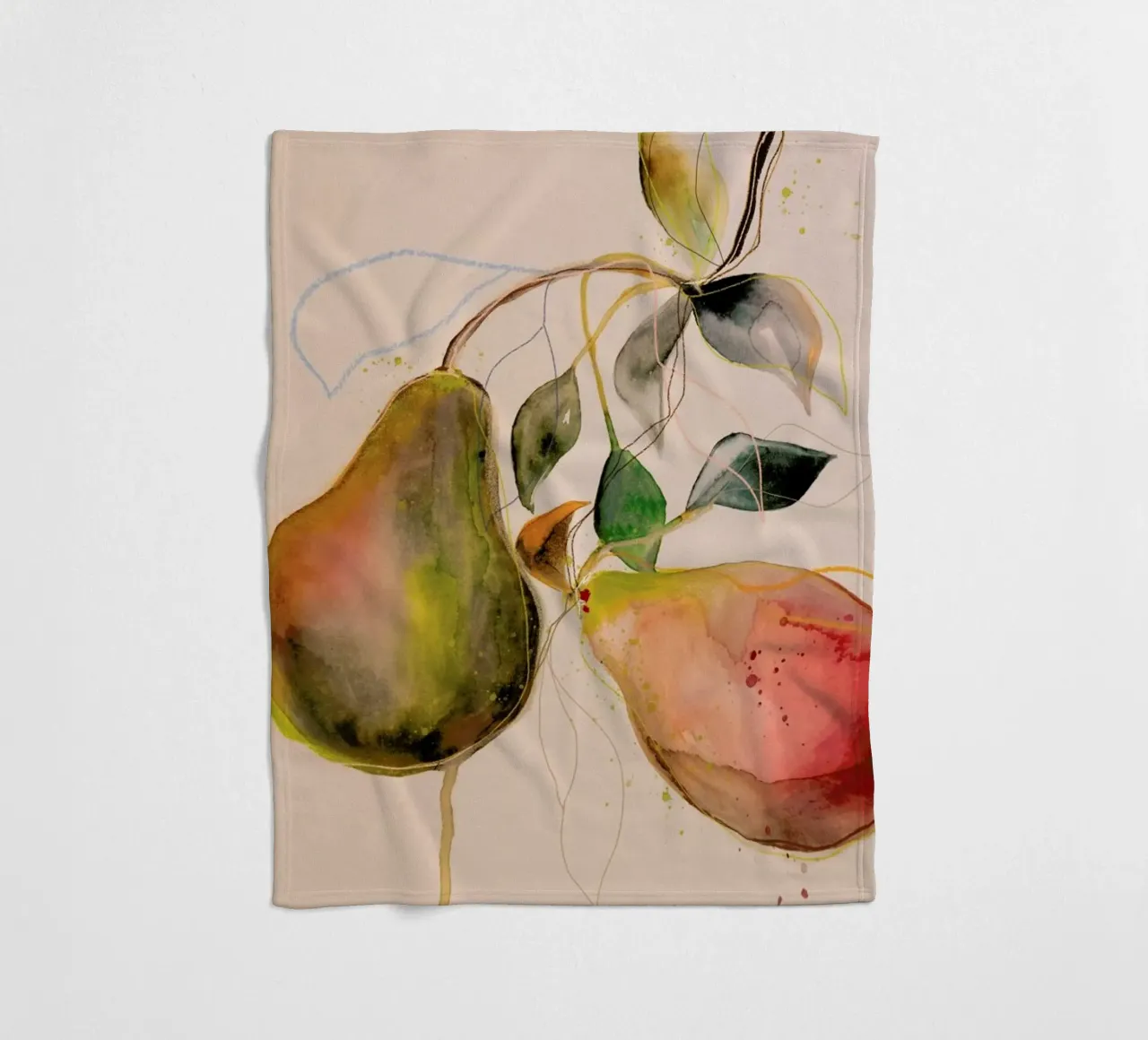 Pear 01 coperta in pile da Leigh Viner
