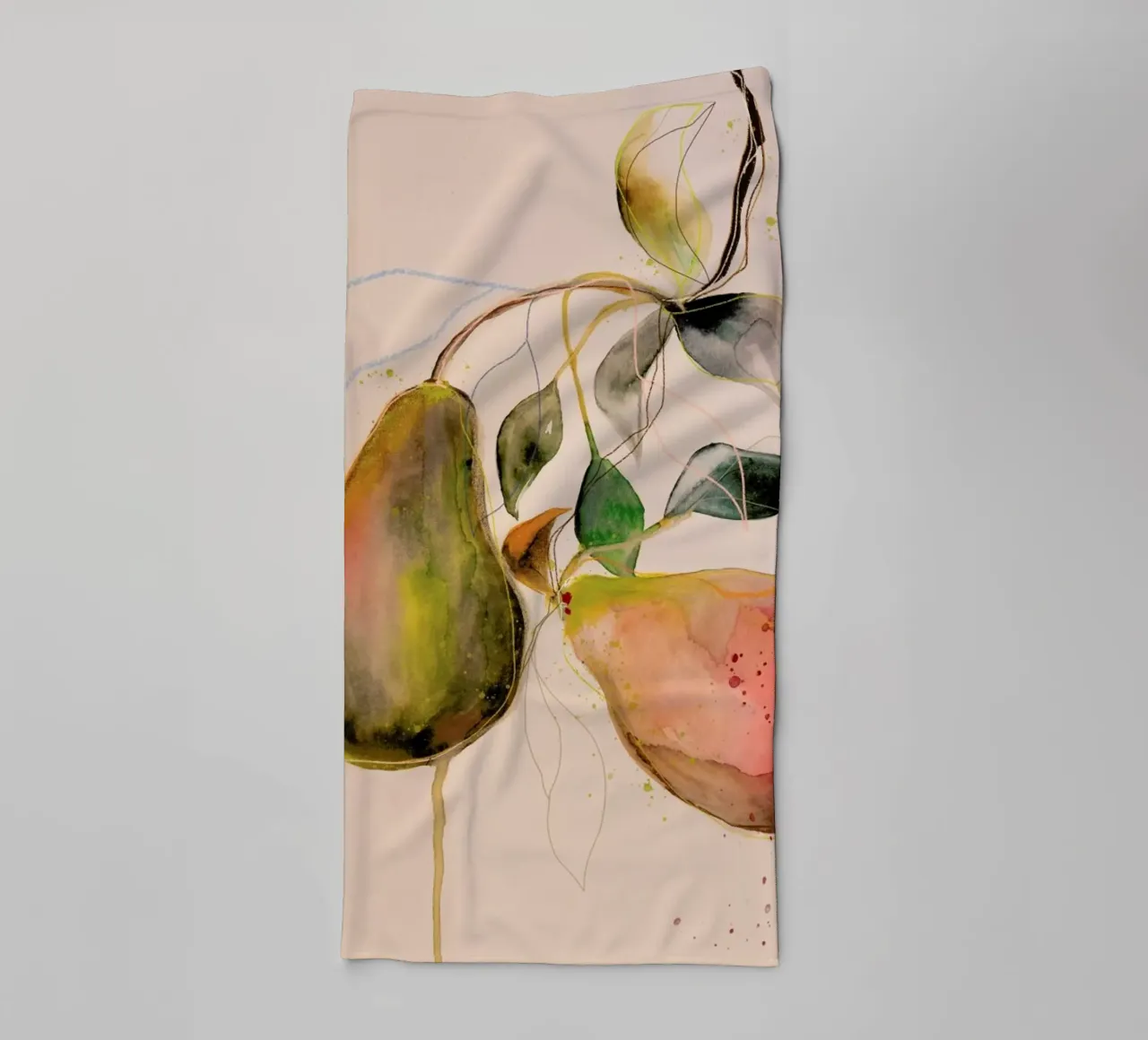 Pear 01 asciugamano da bagno da Leigh Viner