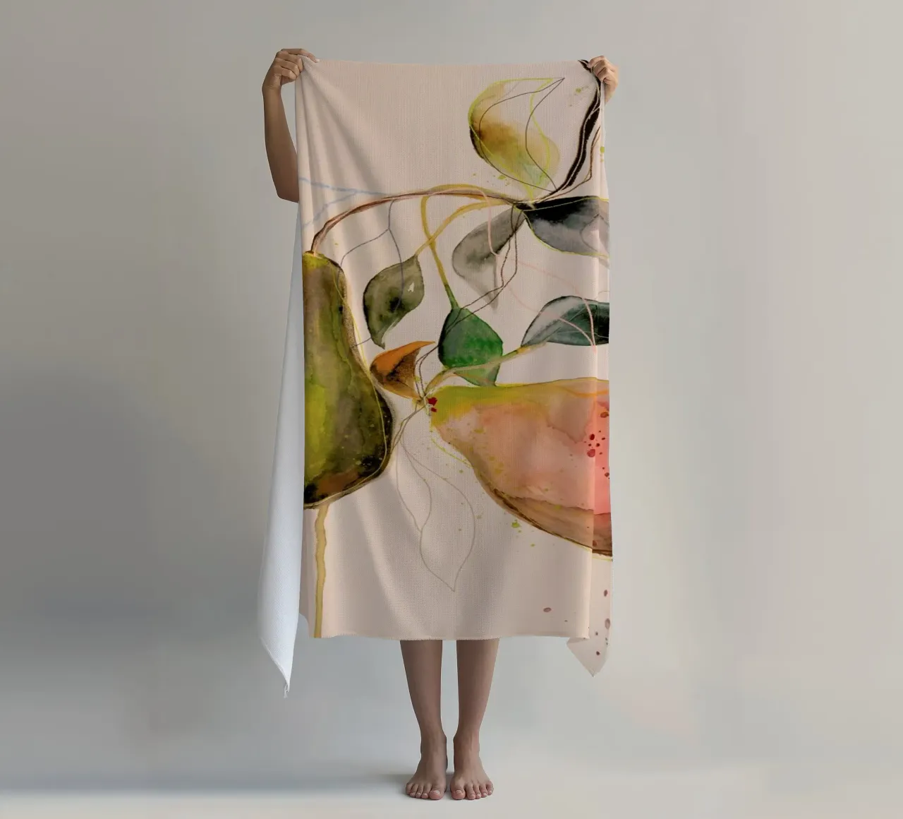 Pear 01 serviette de plage de Leigh Viner