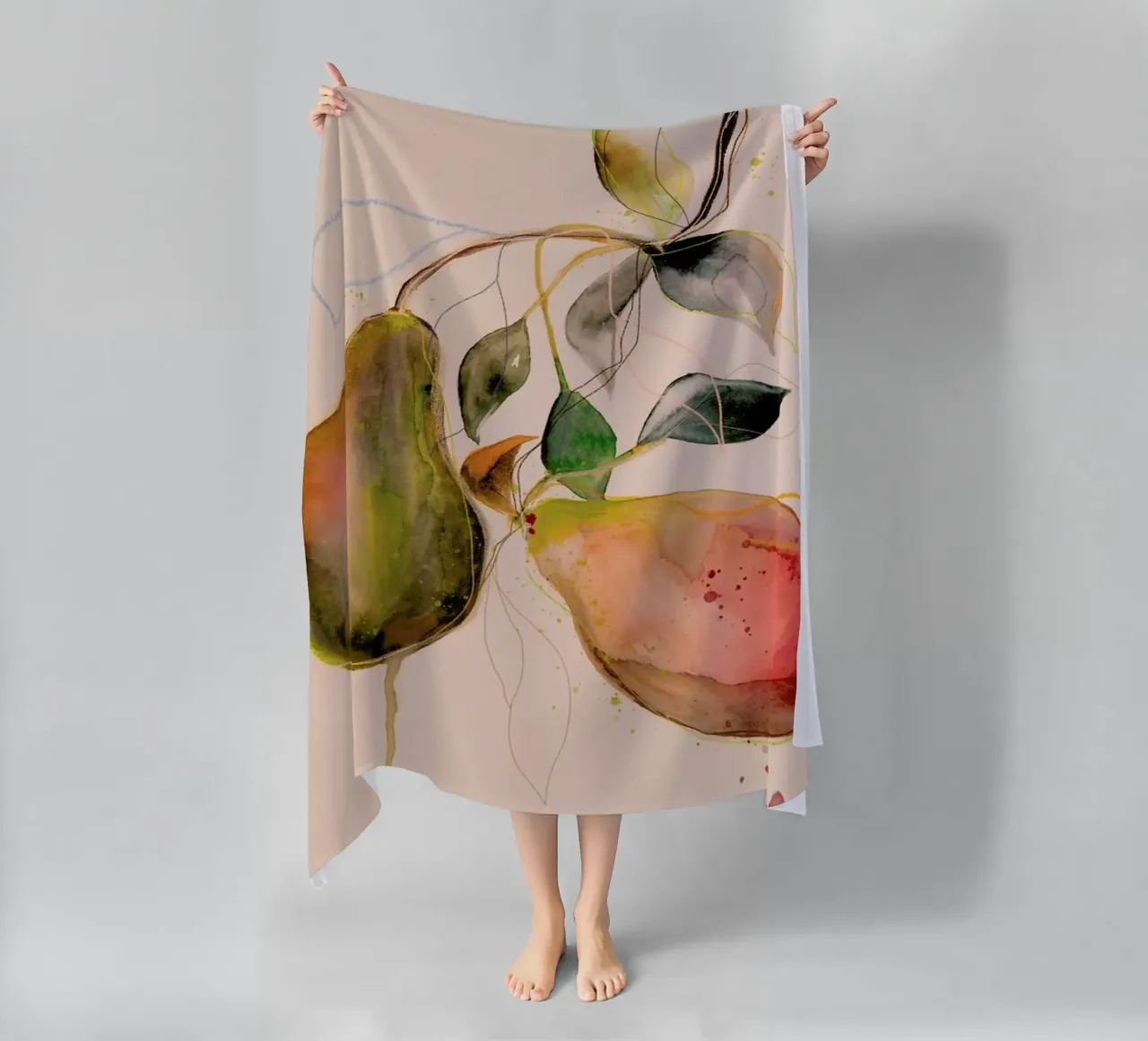 Pear 01 serviette de plage de Leigh Viner