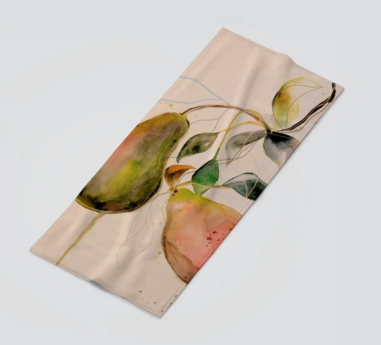 Pear 01 serviette de plage de Leigh Viner
