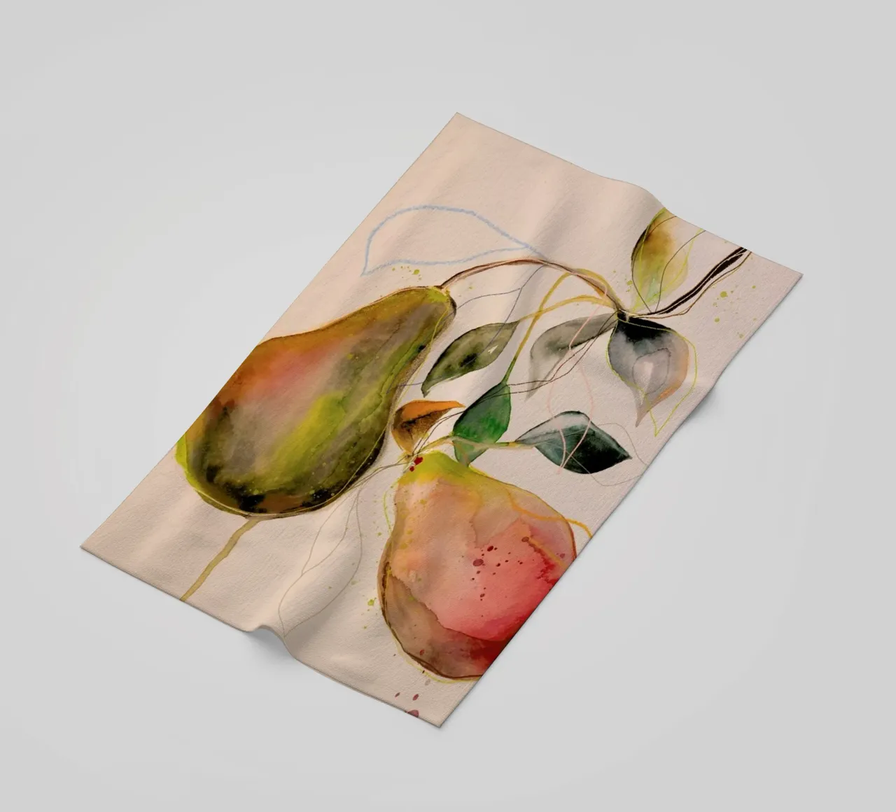 Pear 01 serviette de plage de Leigh Viner