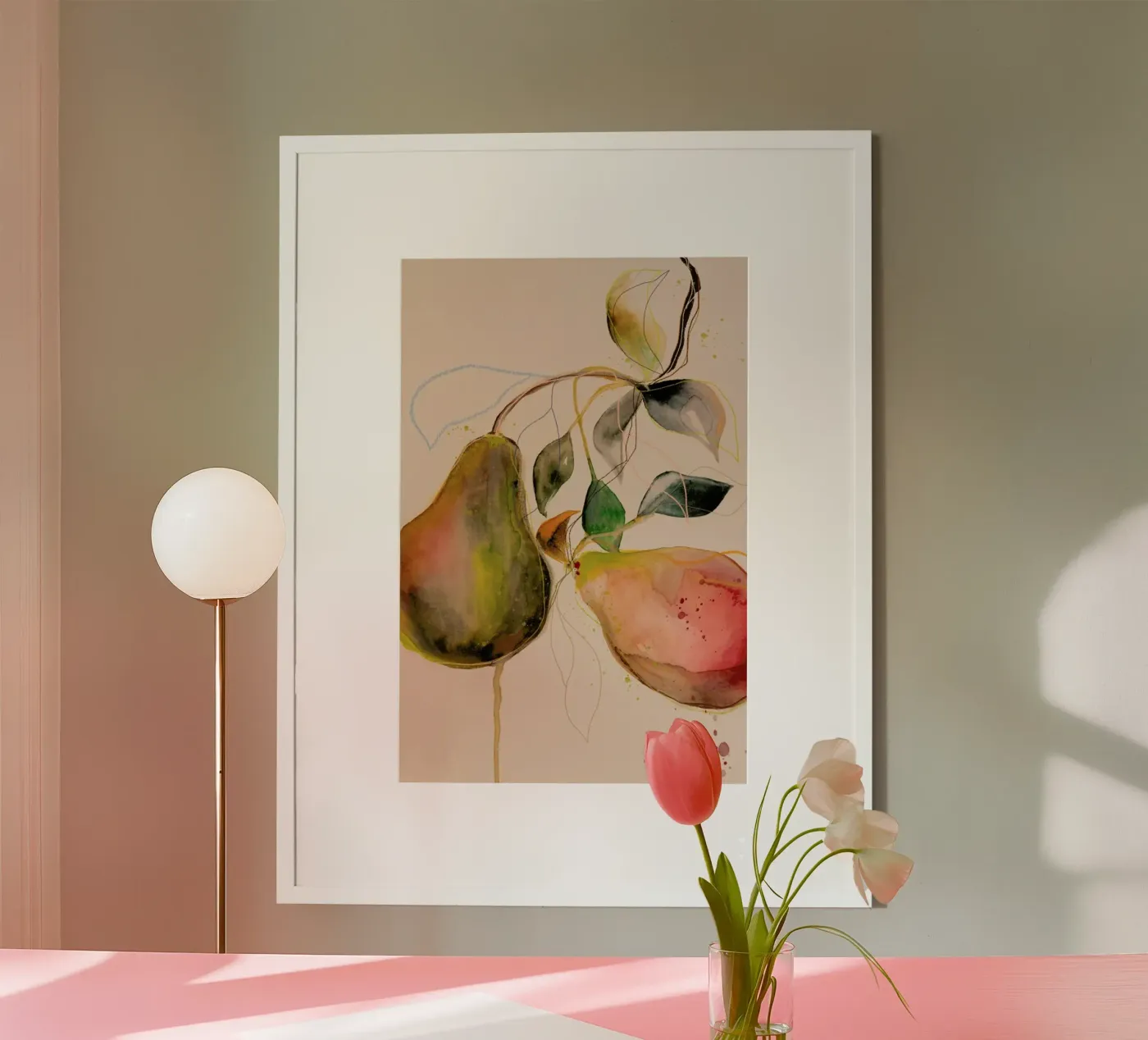 Pear 01 poster van Leigh Viner