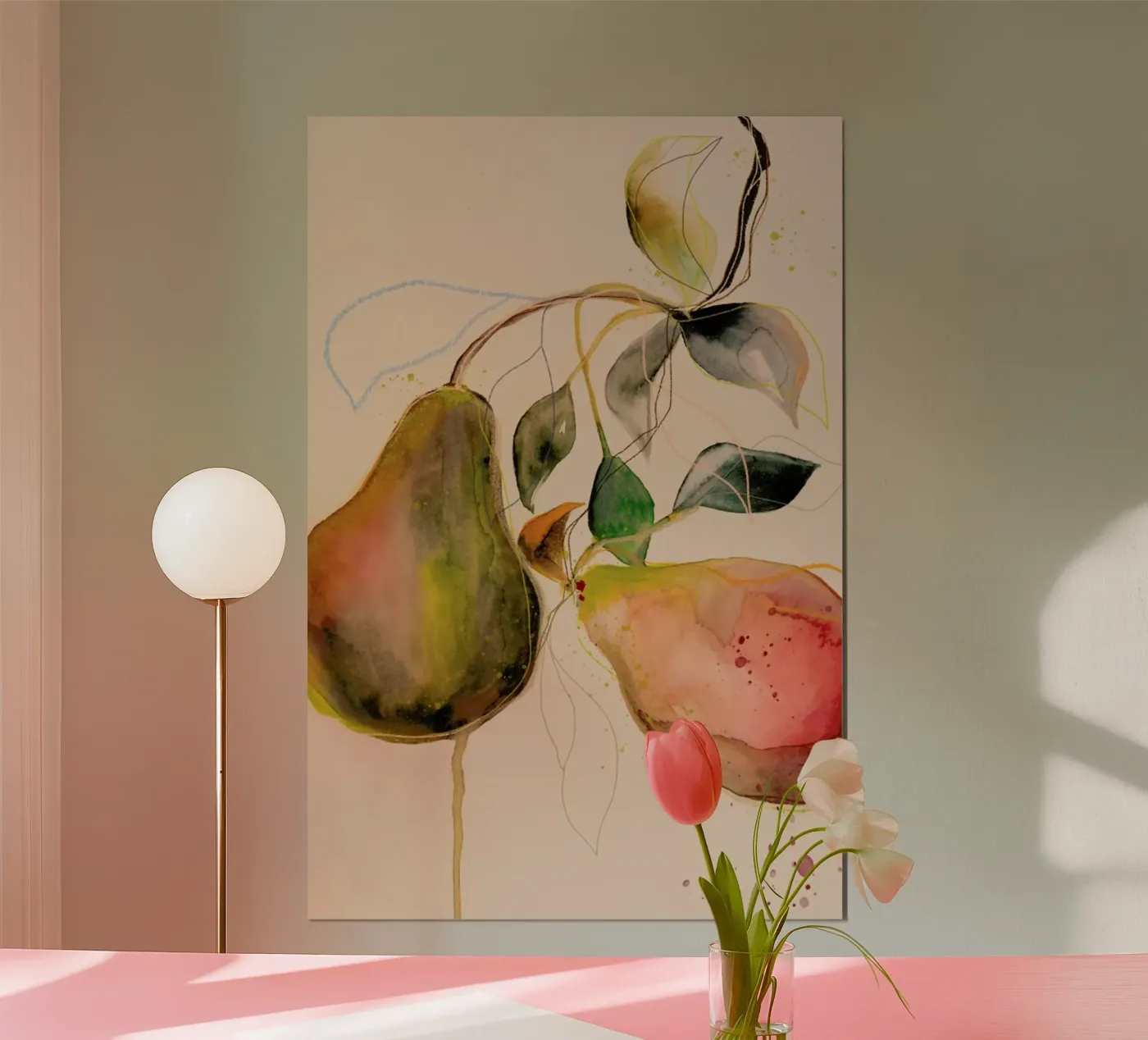 Pear 01 poster van Leigh Viner