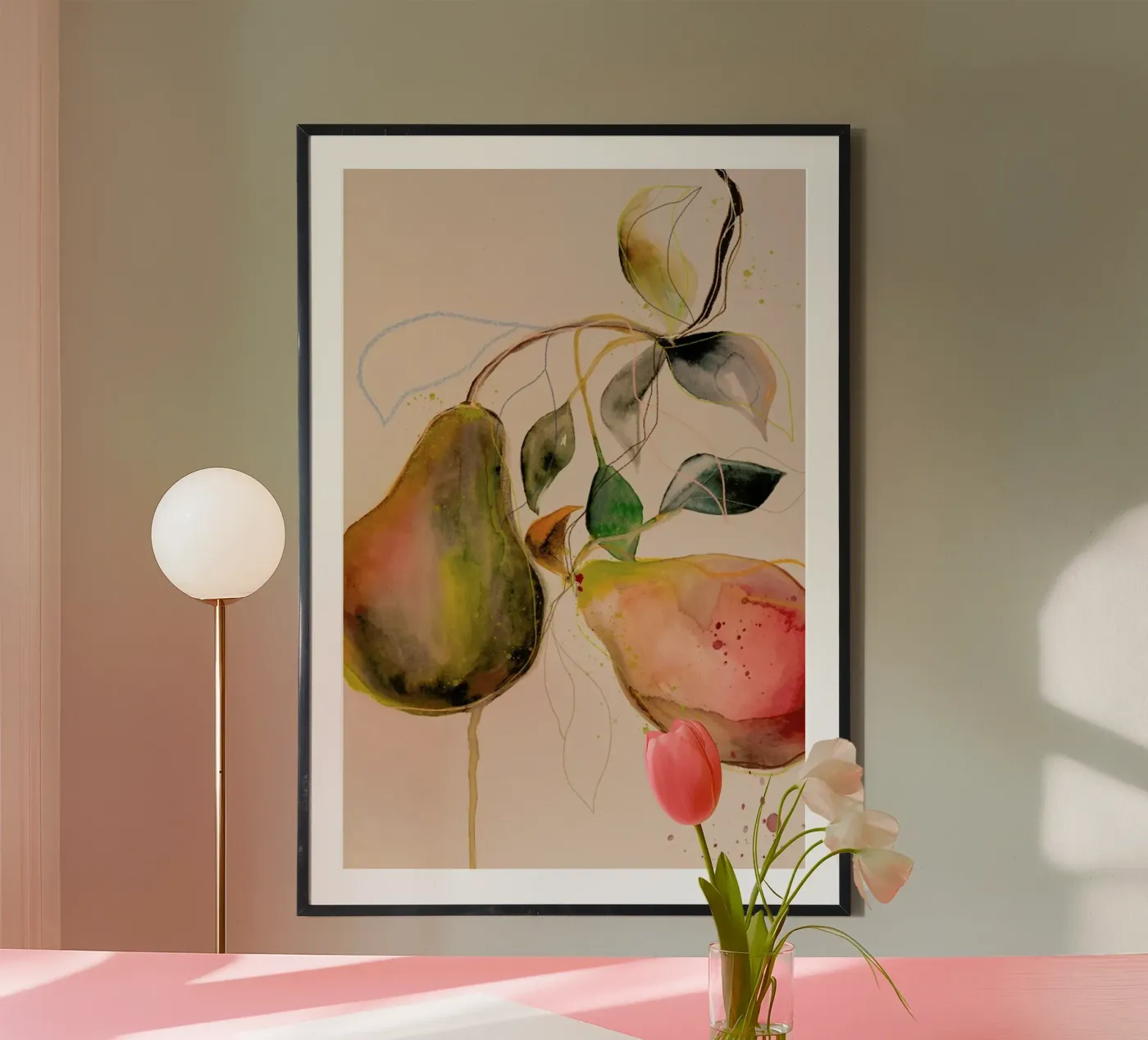 Pear 01 poster van Leigh Viner